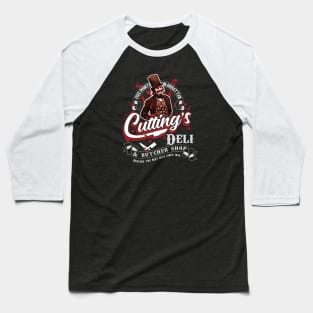 Cutting's Deli & Butcher Shop Baseball T-Shirt